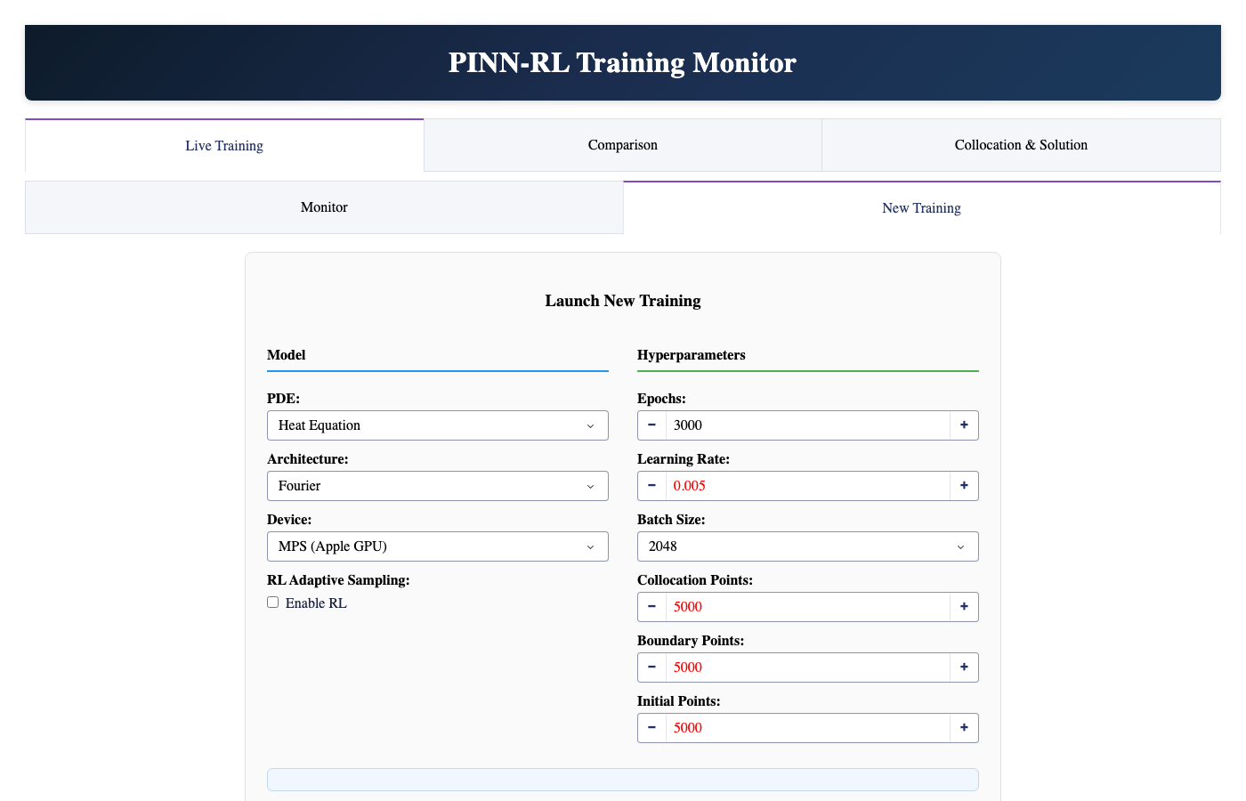 New training
